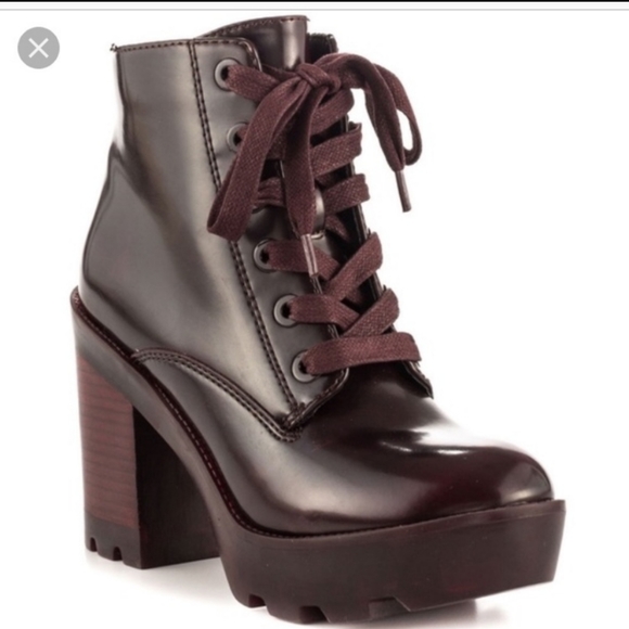 ALDO Serinna Bordeaux Booties - Picture 1 of 8